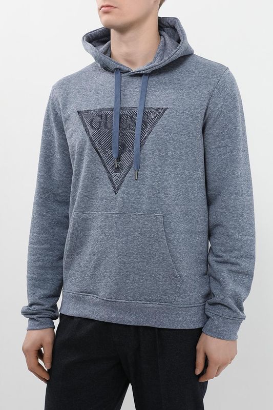 Худи с карманом и логотипом Guess
