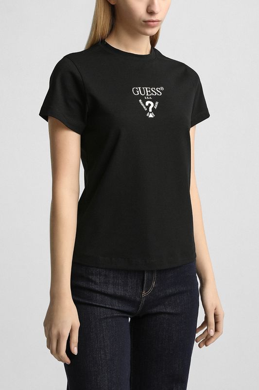 Футболка хлопковая с логотипом Guess