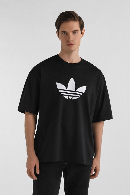 Футболка хлопковая с логотипом Adidas