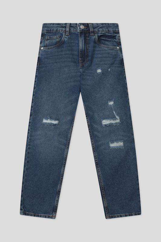 Джинсы с эффектом потертости Republic of Denim