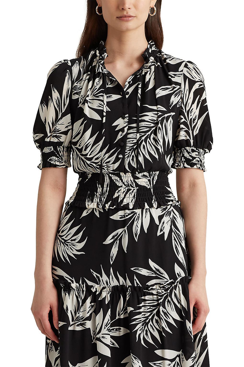 Lauren Ralph Lauren Платье с тропическим принтом Lauren Ralph Lauren Платье с тропическим принтом