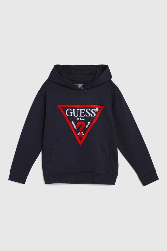 Худи хлопковое с логотипом Guess