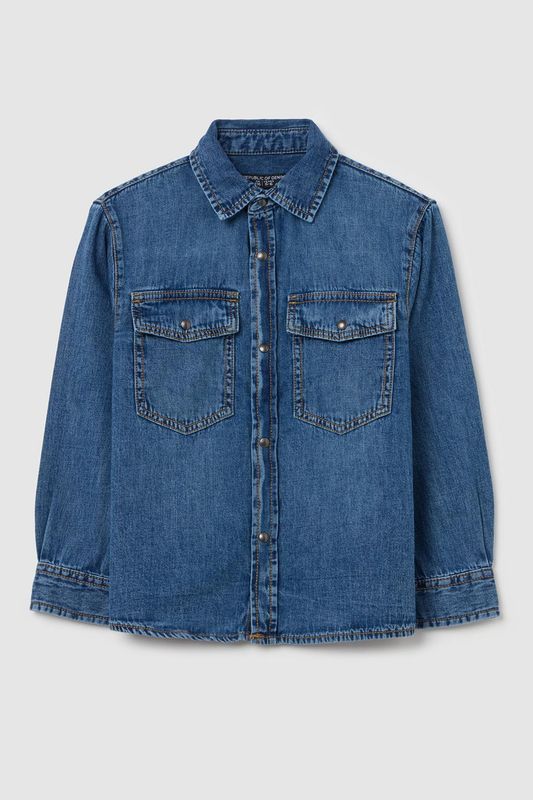 Рубашка джинсовая с карманами Republic of Denim