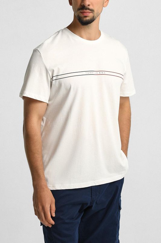 Футболка хлопковая с логотипом Tommy Jeans