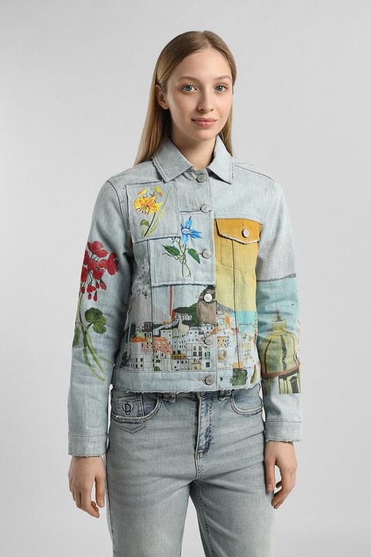 Куртка джинсовая с принтом Desigual