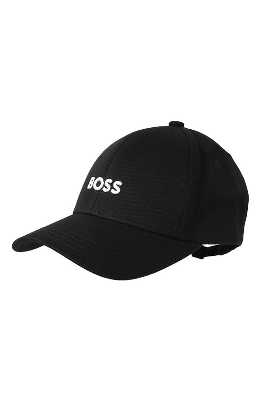Хлопковая бейсболка с логотипом бренда BOSS