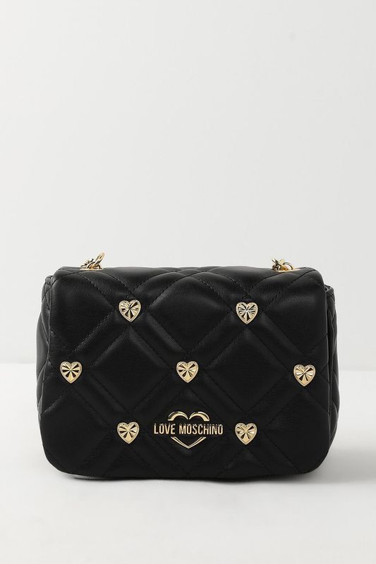 Сумка кросс-боди стеганая с декором Sweet Studs Love Moschino