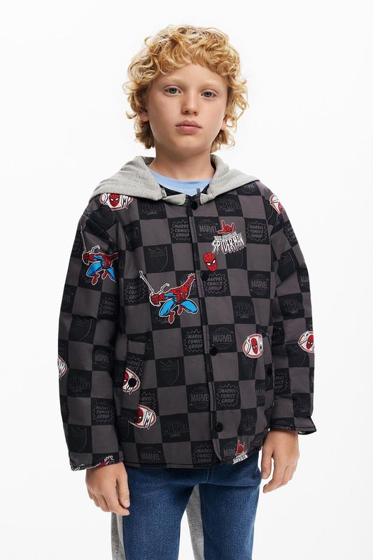 Куртка утепленная с капюшоном и принтом Desigual