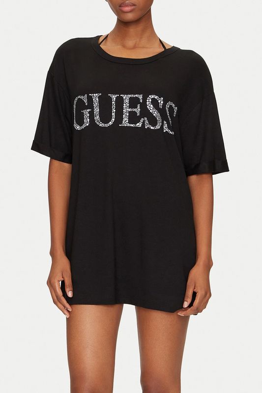 Футболка хлопковая с логотипом Guess