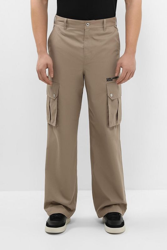 Брюки из смесового хлопка с карманами Karl Lagerfeld Jeans