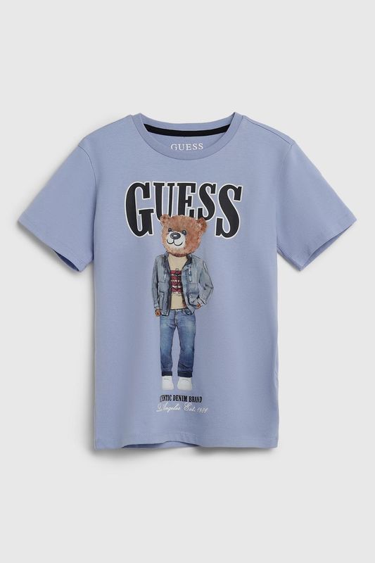 Футболка хлопковая с логотипом Guess
