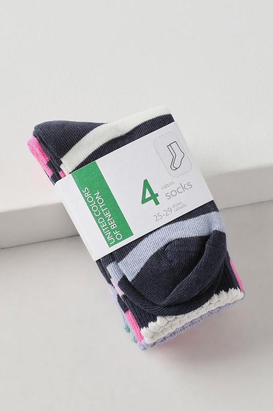 Набор из 4 пар хлопковых носков Benetton Undercolors
