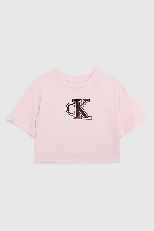 Футболка хлопковая с логотипом Calvin Klein Jeans