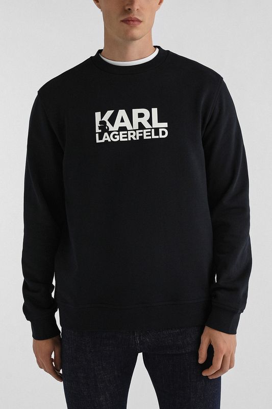 Свитшот хлопковый с логотипом Karl Lagerfeld