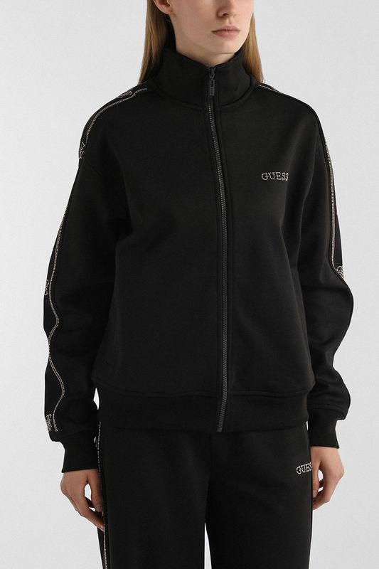 Толстовка на молнии со стразами Guess