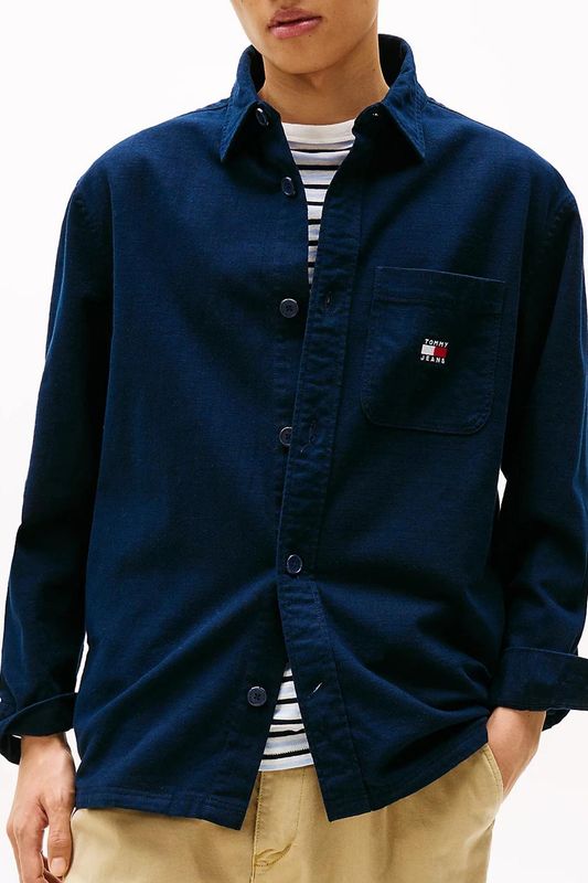 Рубашка хлопковая с карманом Tommy Jeans