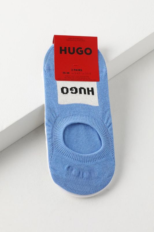 Набор из 2 пар коротких хлопковых носков HUGO
