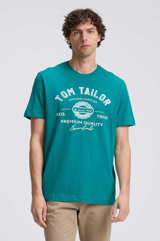Футболка хлопковая с логотипом TOM TAILOR