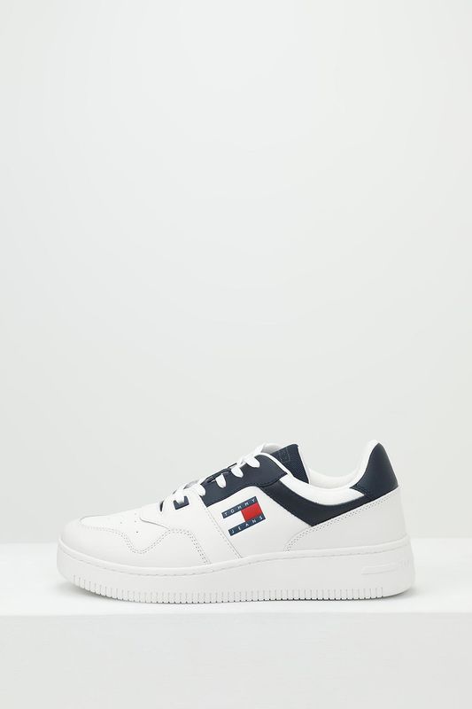 Кроссовки кожаные с логотипом Tommy Hilfiger