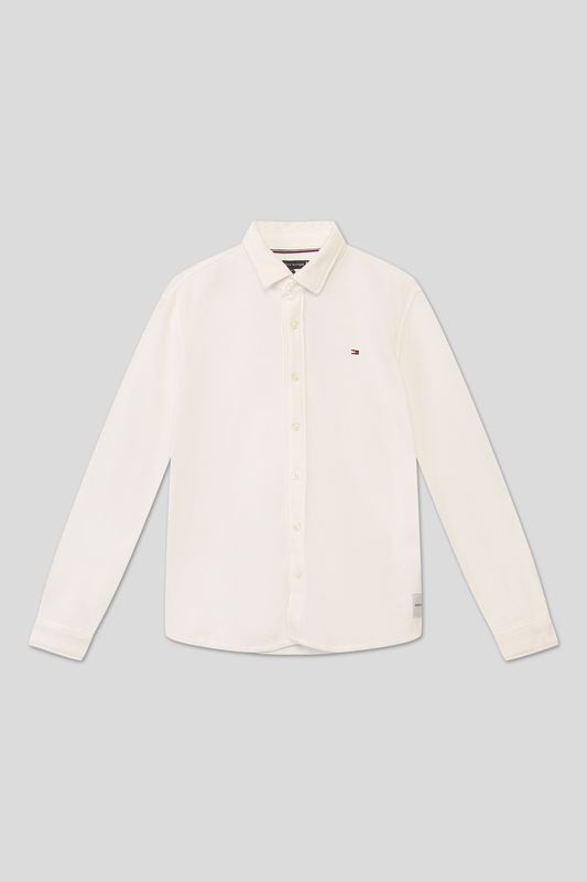Хлопковая рубашка прямого кроя Tommy Hilfiger