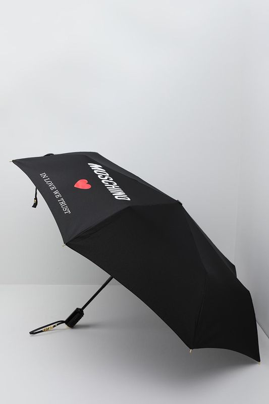 Зонт автомат с принтом In Love we trust Moschino