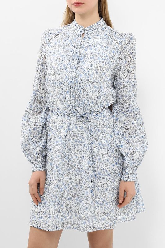 Платье-рубашка с воротником стойкой и принтом Guess