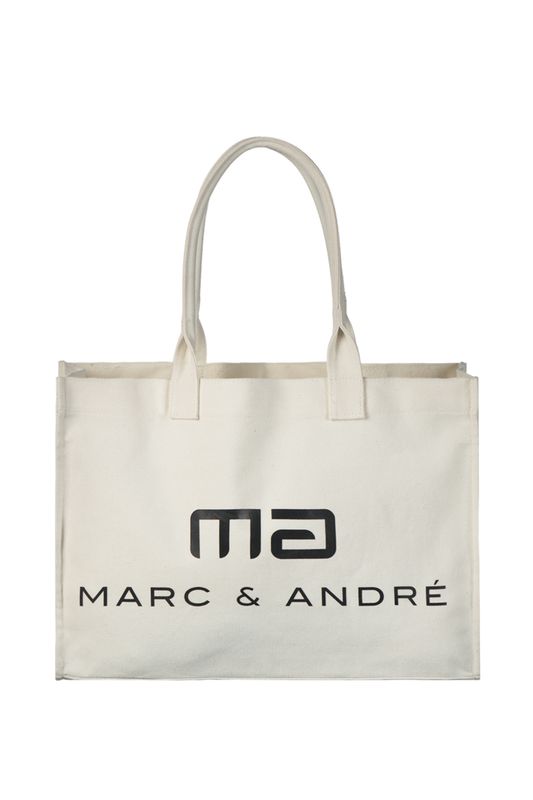 Сумка пляжная хлопковая с логотипом MARC & ANDRE