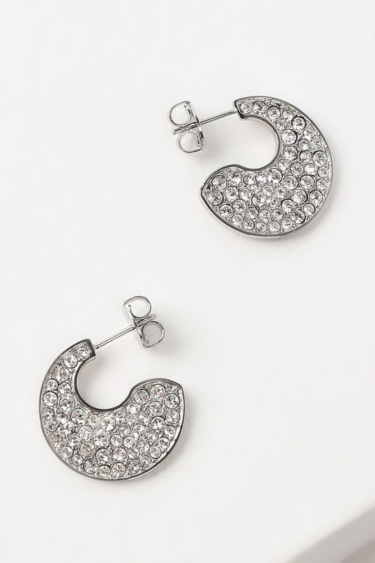 Серьги с кристаллами Guess