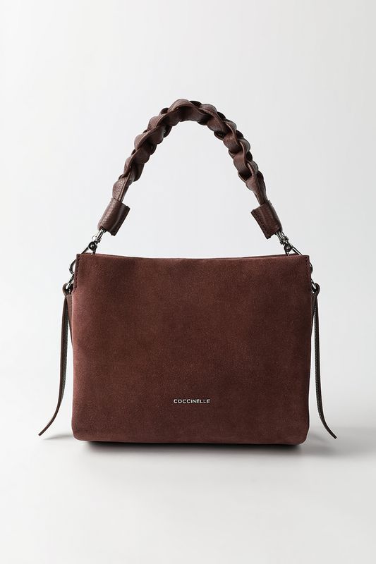 Сумка сэтчел кожаная Boheme Suede Bimaterial Coccinelle