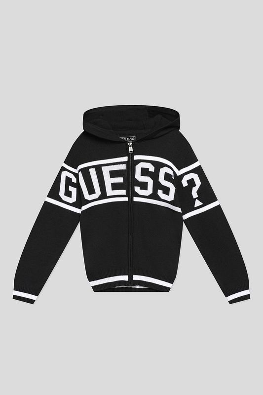 Кардиган хлопковый с капюшоном Guess