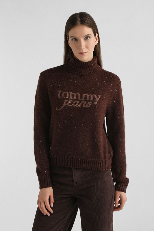 Свитер вязаный с высоким воротником Tommy Jeans