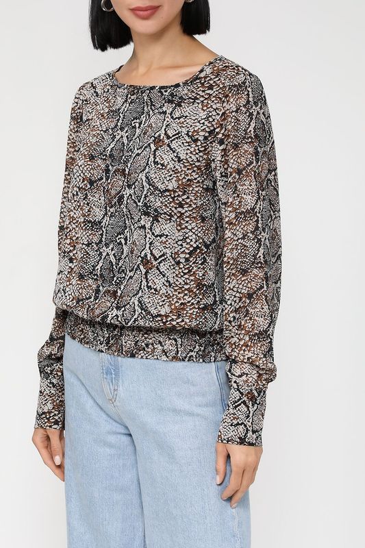 Блуза с анималистичным принтом More&More