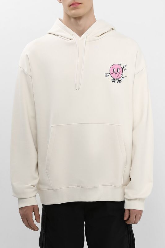 Худи хлопковое с карманом HUGO BLUE