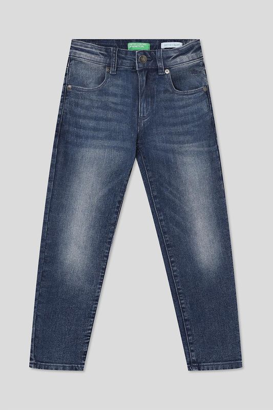 Джинсы с эффектом потертости Benetton