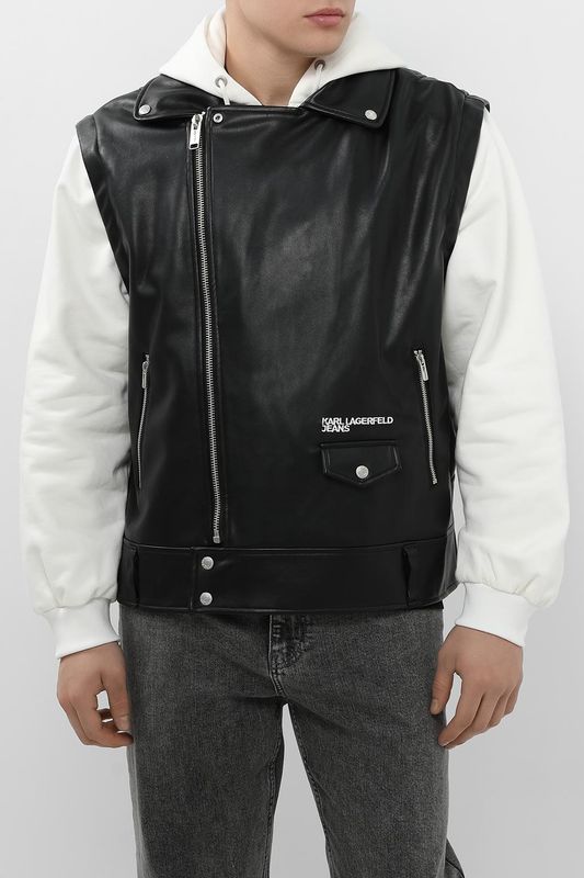 Жилет из искусственной кожи Karl Lagerfeld Jeans