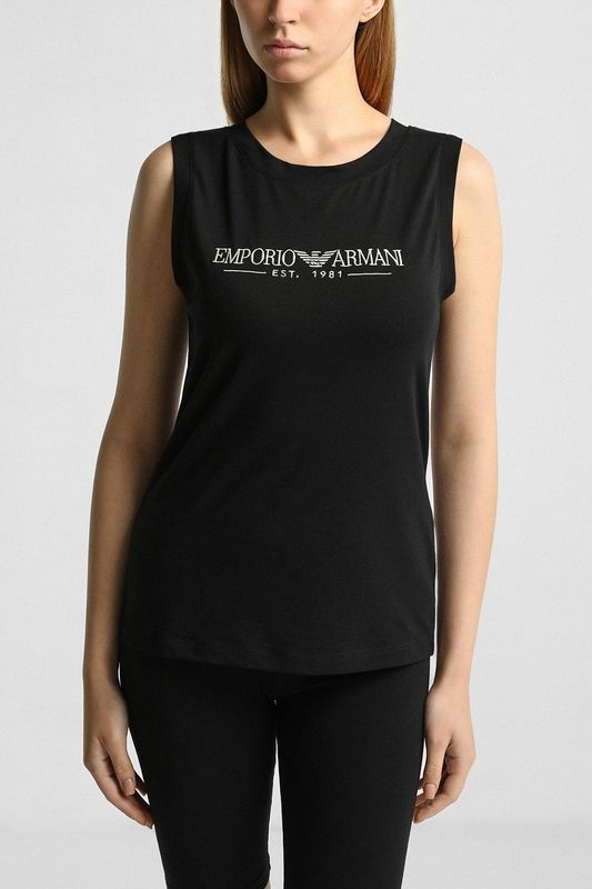Футболка хлопковая с коротким рукавом EMPORIO ARMANI