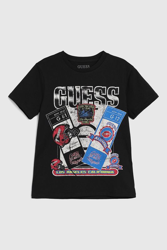 Футболка хлопковая с принтом Guess
