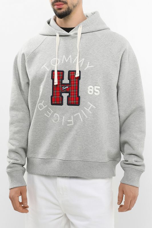 Худи хлопковое с логотипом Tommy Jeans