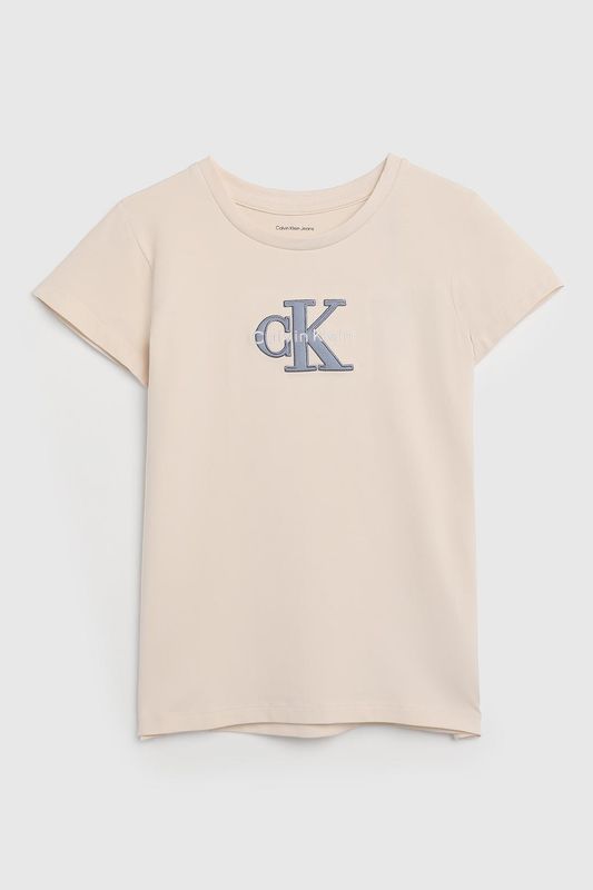 Футболка хлопковая с логотипом Calvin Klein Jeans
