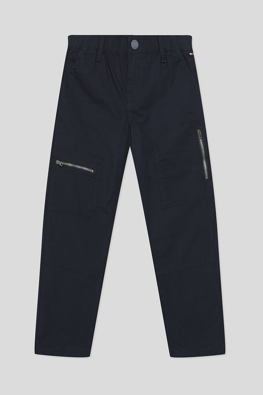 Брюки хлопковые с карманами на молнии Tommy Hilfiger