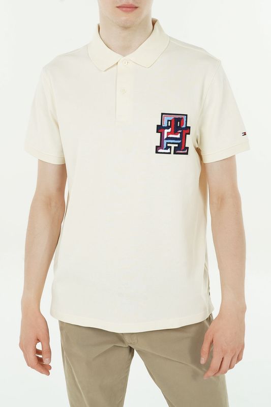 Поло хлопковое с логотипом Tommy Hilfiger