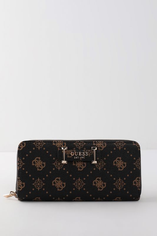 Кошелек на молнии с принтом Guess