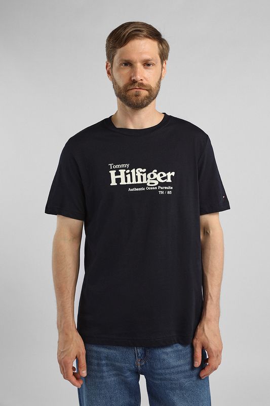 Футболка хлопковая с логотипом Tommy Hilfiger