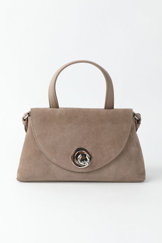 Сумка сэтчел замшевая Nikla Suede Bimaterial Coccinelle