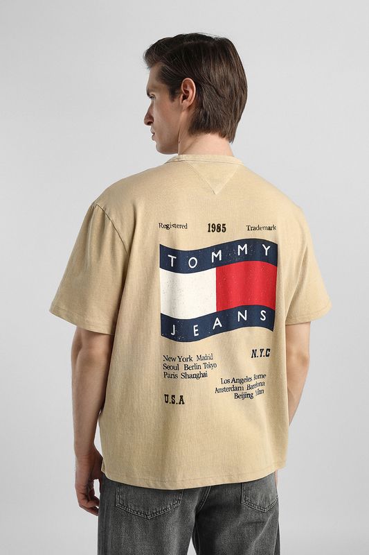 Футболка хлопковая с логотипом Tommy Jeans