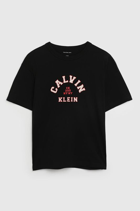 Футболка хлопковая с логотипом Calvin Klein Jeans