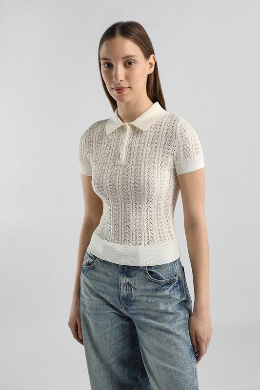 Поло вязаное ажурное Guess