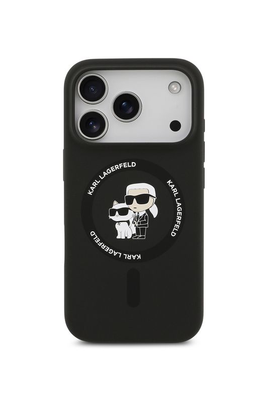 Чехол для iPhone 17 Pro силиконовый с магнитами MagSafe Karl Lagerfeld