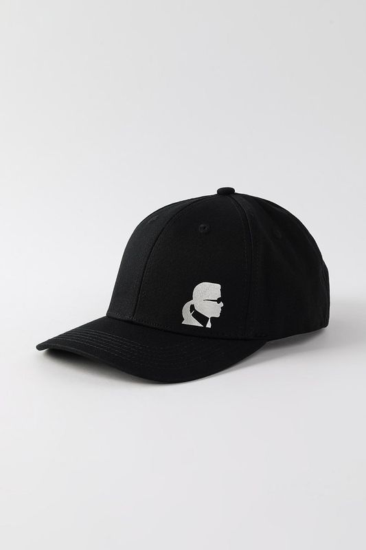 Бейсболка хлопковая с логотипом Karl Lagerfeld