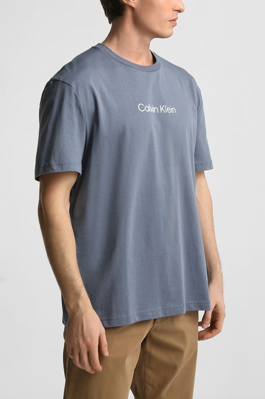 Футболка хлопковая с логотипом Calvin Klein
